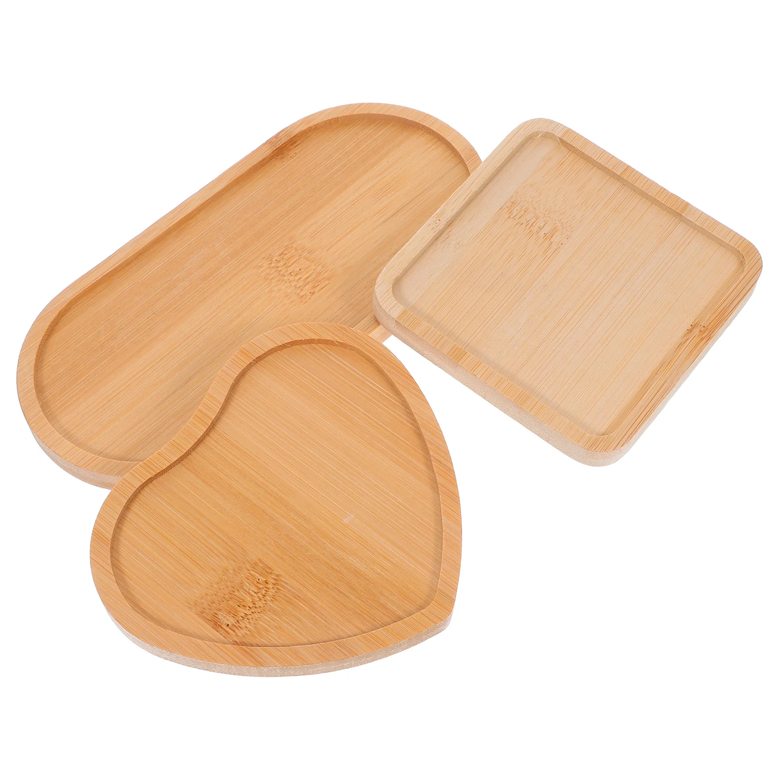

3Pcs Bamboo Mosaic Coasters DIY Blank Bases for Drinks Plants Craft Projects Tabletop Protection Home Office Decoration