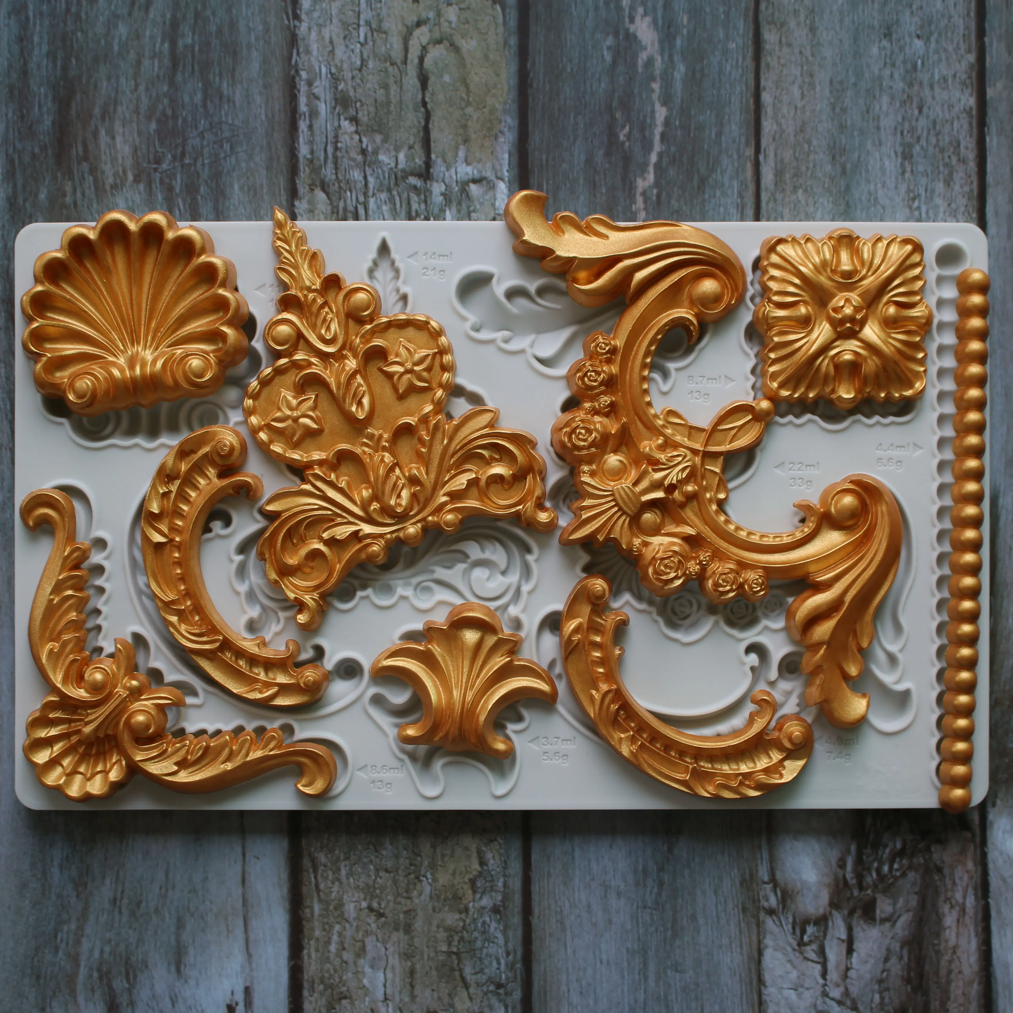 Relief Totem Border Wedding Decoration Silicone Mold Fondant Cake Tool Gumpaste Sugarcraft Chocolate Forms Bakeware Tools