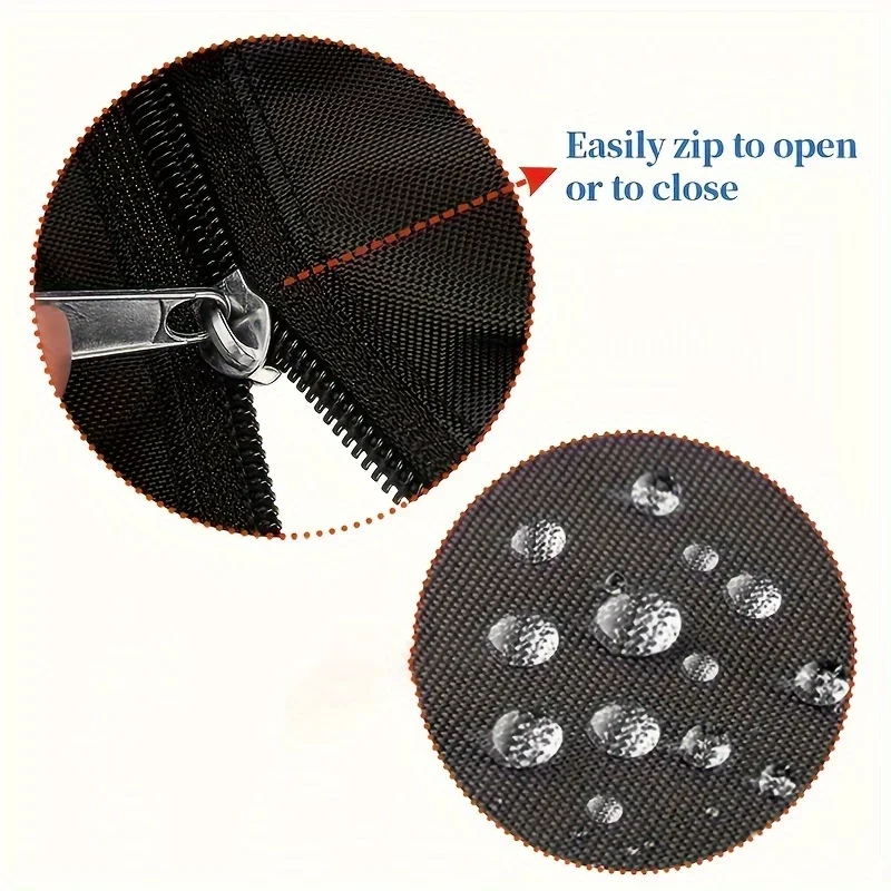 Car Spare Tire Cover 4 Tires Capacity Storage Bag Waterproof Dust proof 210D Polyester Big Capacity Outdoor Tire Cover