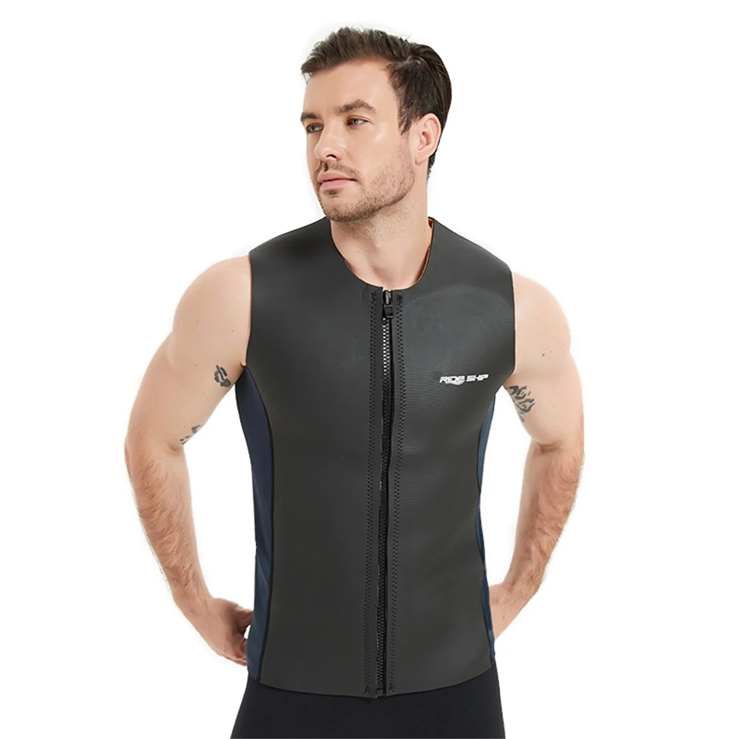 Gilet da sub caldo da 3 mm Snorkeling Immersioni Sport Muta senza maniche Muta divisa Gilet da nuoto alla deriva