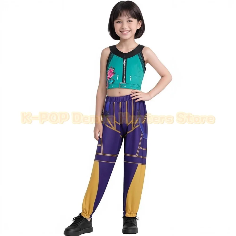 Kpop Rumi Zoey Mira Cosplay Costume Women Girls White Leather Suit Halloween Carnival Party Comic-con Role Playing Outfit