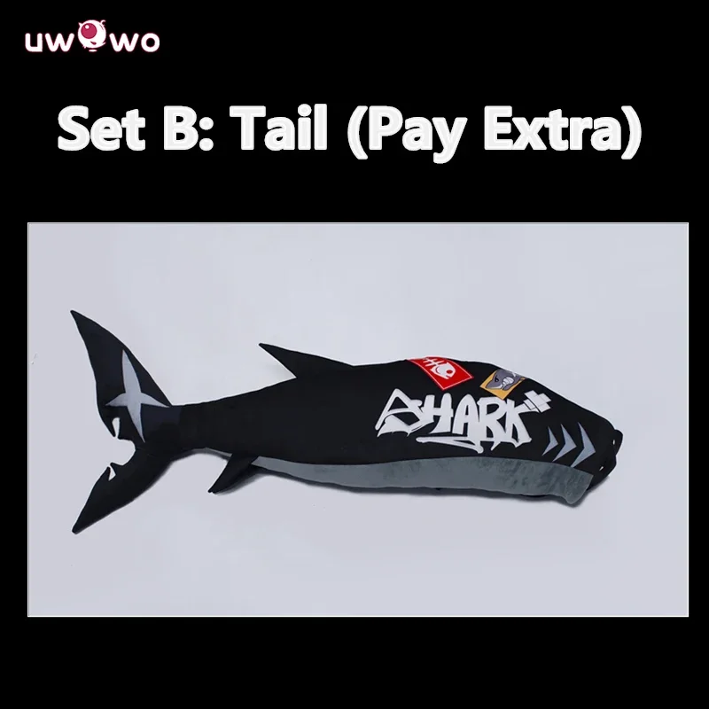 UWOWO-Jogo Zenless Zone Zero Cosplay Traje, Série Collab, Vestido de Halloween, Tubarão Cauda Vestido, ZZZ Ellen Joe Empregada