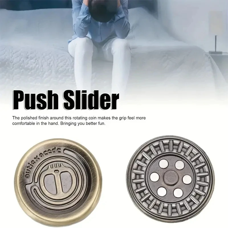 Devil Milk Cap Metal EDC Fidget Toys Magnetic Haptic Coins EDC Adult Autism Sensory Toys Hand Spinner Adult Gifts