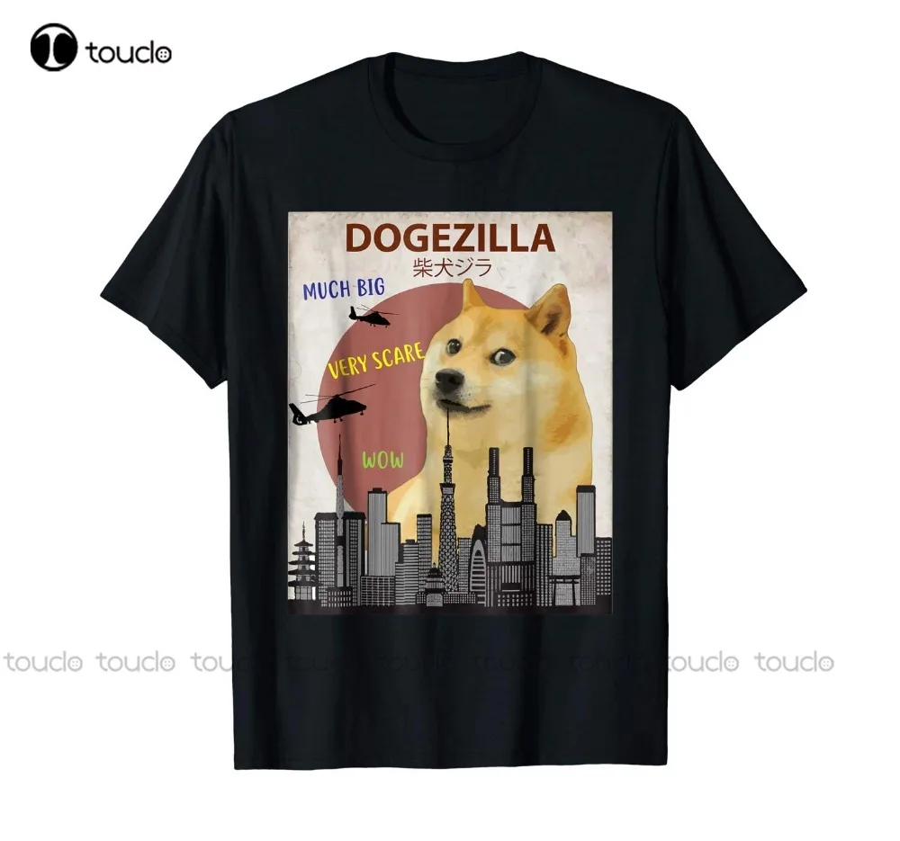 

Dogezilla T-Shirt | Funny Doge Meme Shiba Inu Dog Shirt Summer Fashion Men O-Neck Solid Short Sleeve T Shirt Ideas