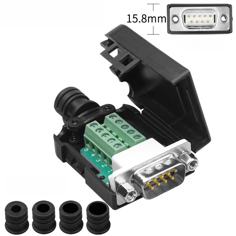 Profibus Bus Connector Compatible with Siemens RS485 Welding Free DP Connector 972-0BA12-0XA0