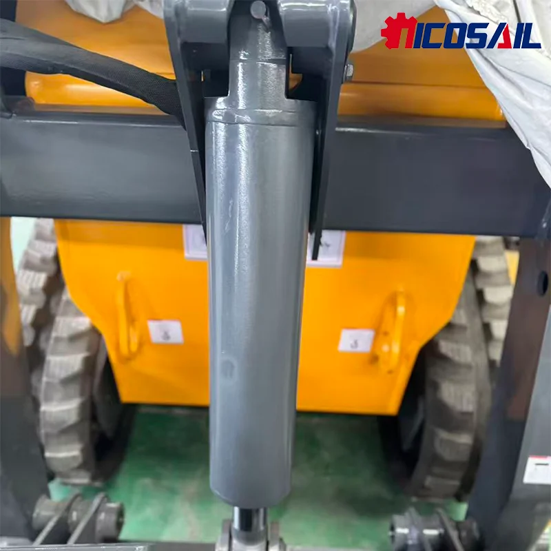 شحن مجاني 1 طن محمل صغير محرك كوبوتا جرافة انزلاقية صغيرة جرافة انزلاقية مجنزرة مع التحكم التجريبي #6