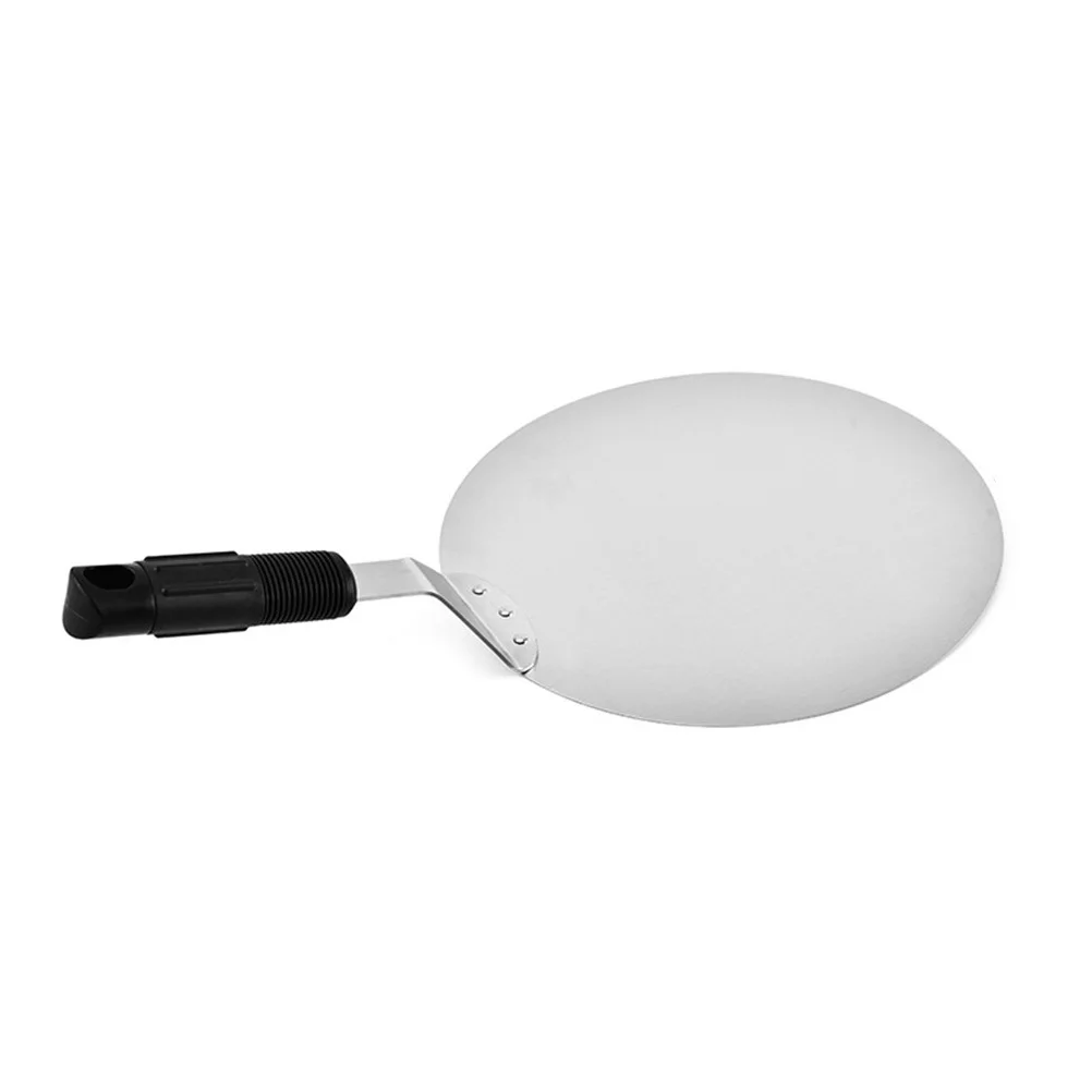 

Stainless Steel Round Pizza Shovel Non Slip PP Handle Cake Spatula Transfer Pizza Server Kitchen Tool Easy Food Lift