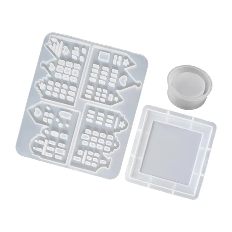 

Flexible Silicone Mold House Figure Molds Holder Molds Suitable for Art Designers and Home Enthusiasts