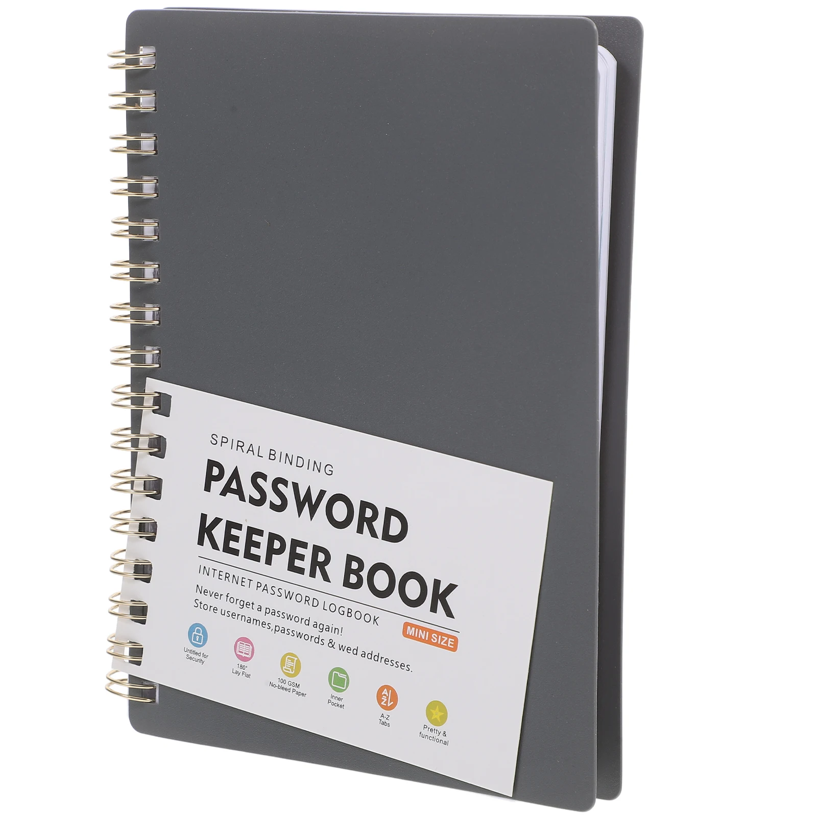 

Password Book Multi-functional Notebook Small Portable Password Keeper Alphabetical Tabs Websites Address