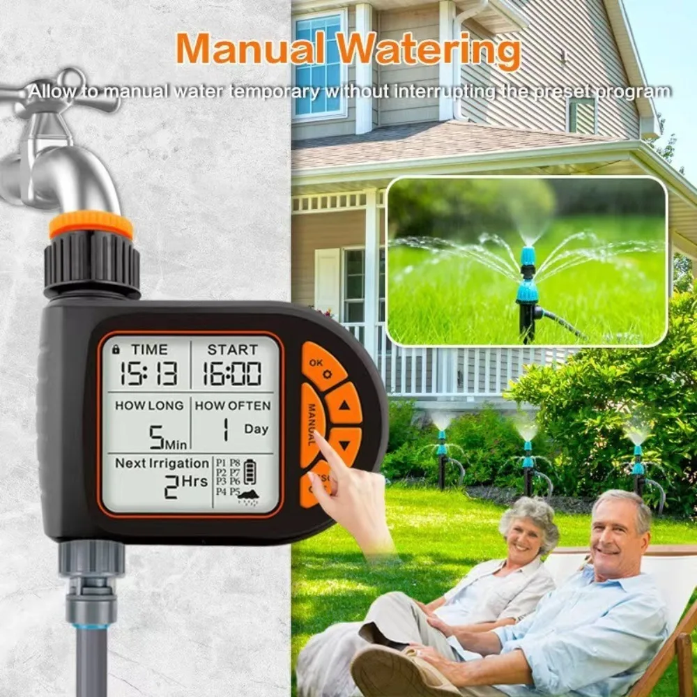 

Digital Smart Timer Water Sprinkler Water Saving Durable Automatic Water Irrigation Controller Professional