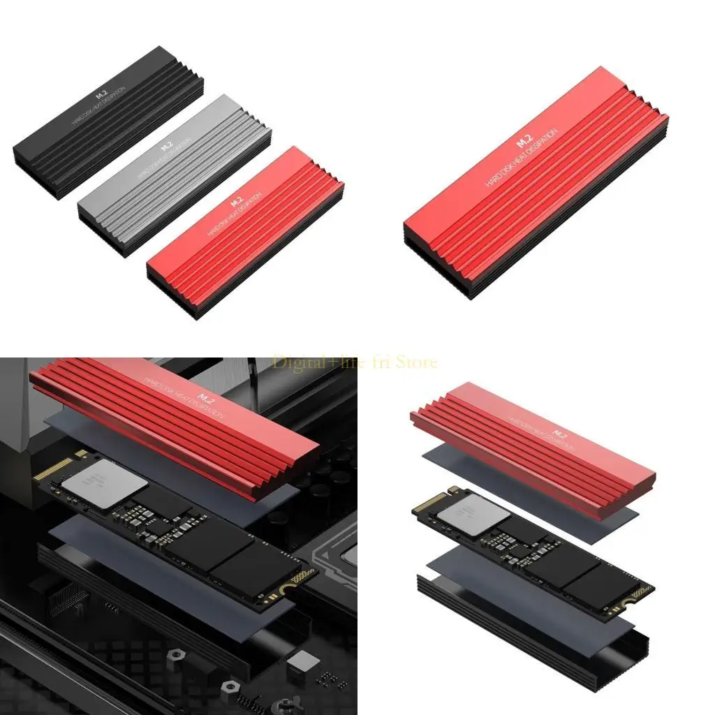 

E06D Compact M.2 Heatsink SSD NVME Главный алюминиевый сплав для жесткого диска PCIE 2280