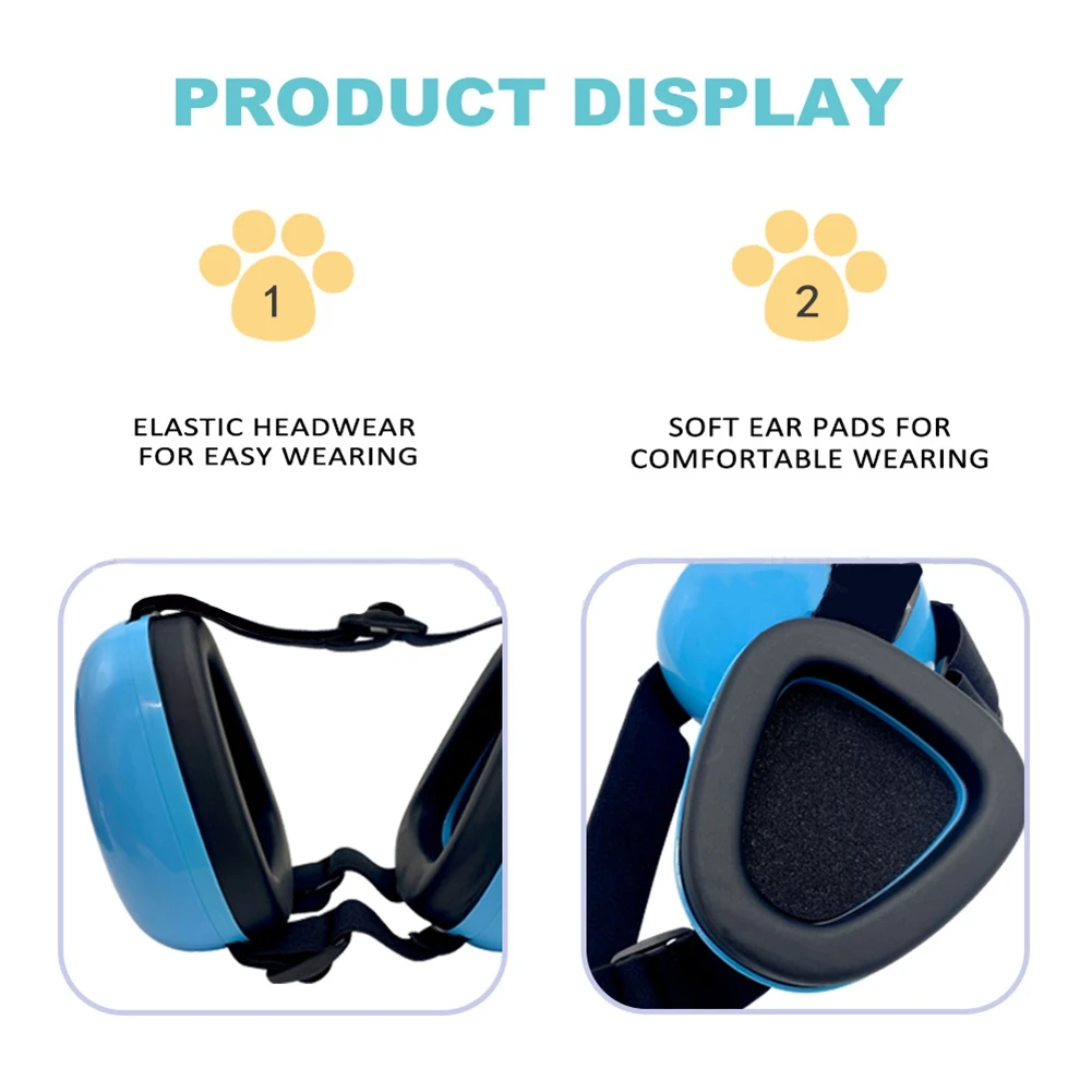 Mais novo! Protetores de orelha para cães, proteção auditiva para cães, cancelamento de ruído, proteção contra ruído, fone de ouvido rosa
