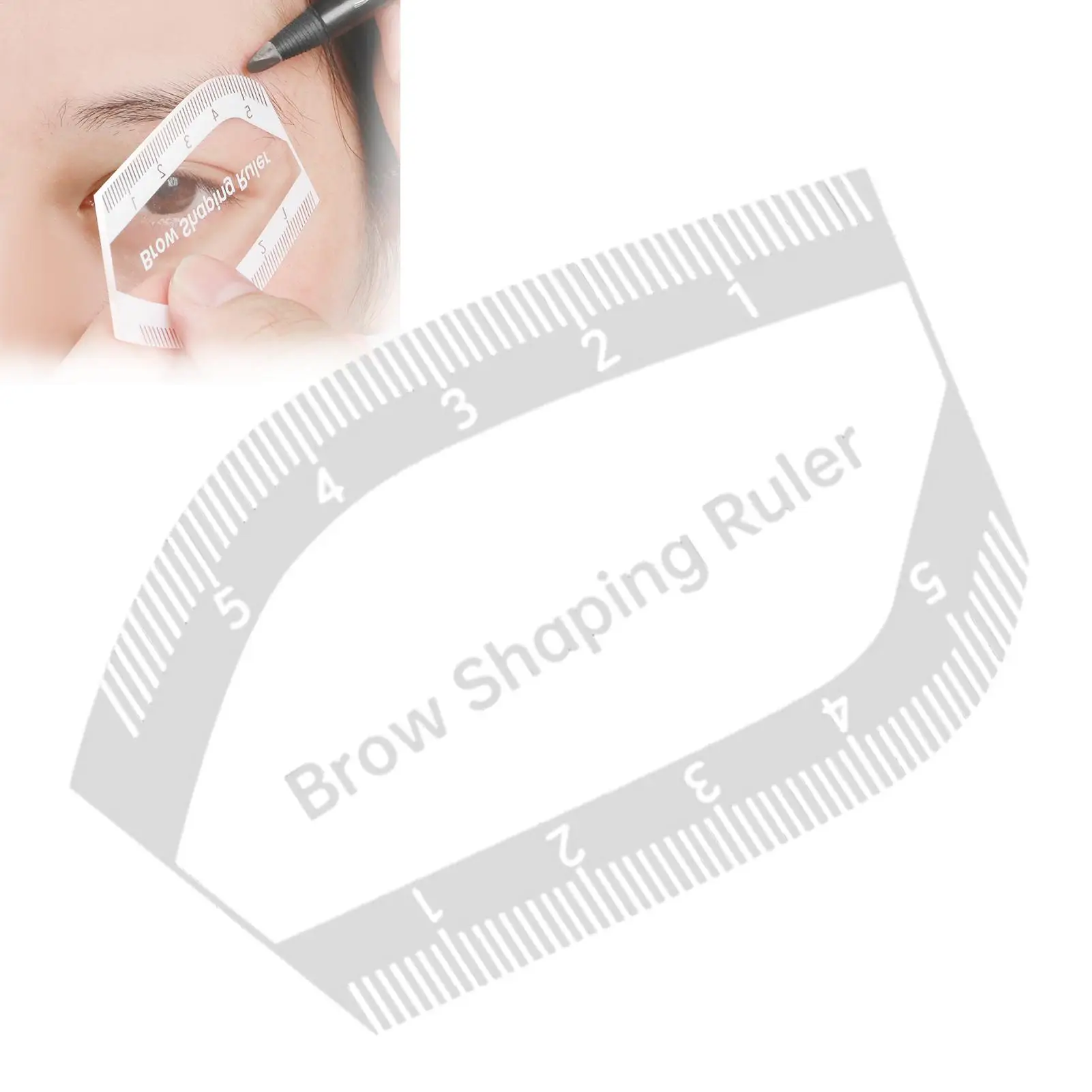 جديد الحاجب رسم الخرائط حاكم الحاجب تشكيل حاكم 1 دقيقة رسم سريع تصميم الحاجب أداة سهلة Microblading الإستنسل Mekup الدائم #3