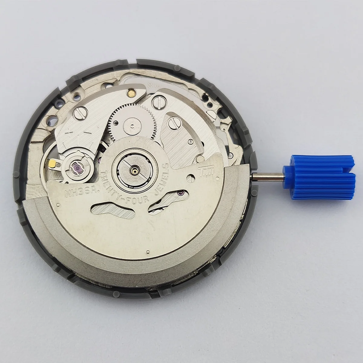 NH36 Movement 3.8 o'clock Crown White Dual Calendar Automatic High Accuracy Japan Original Mechanical Watch Movt Replace Kit