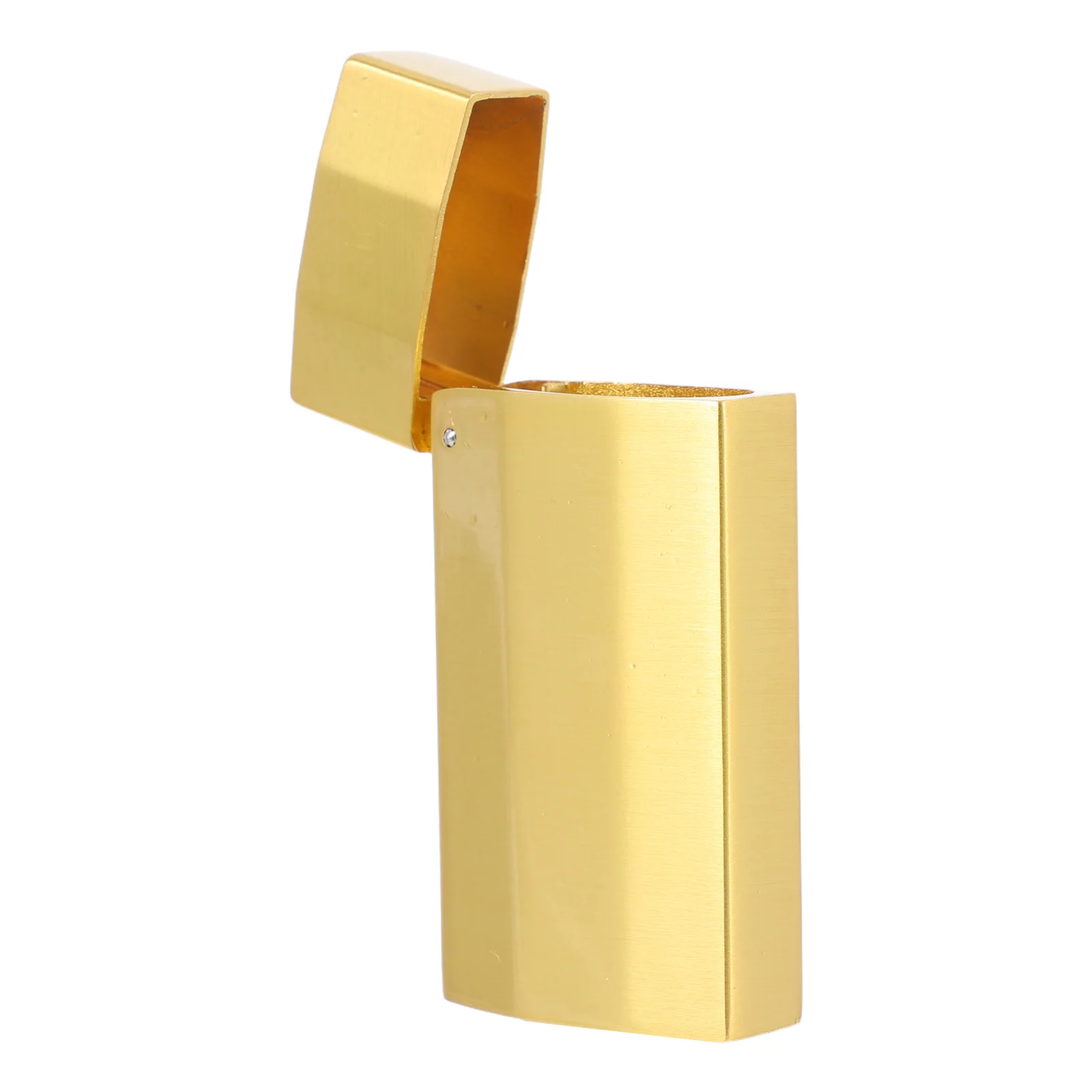 Vintage Lighter Cover Metal Cigarette Lighter Case Portable Protective Sleeve For Outdoor Travel Golden