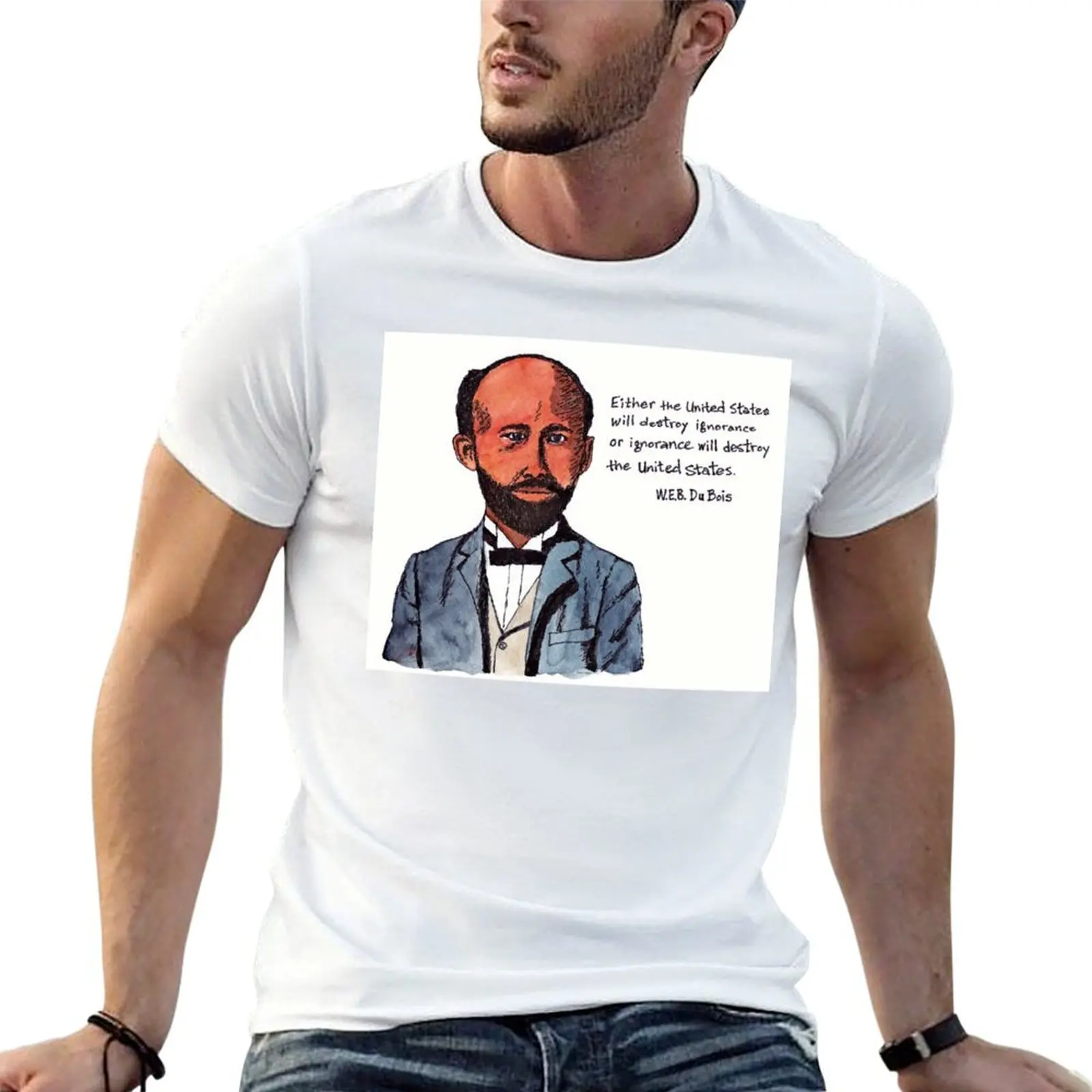 

W.E.B. DuBois-футболка Pioneer Civil Rights, незаменимая футболка, забавные футболки, мужская футболка