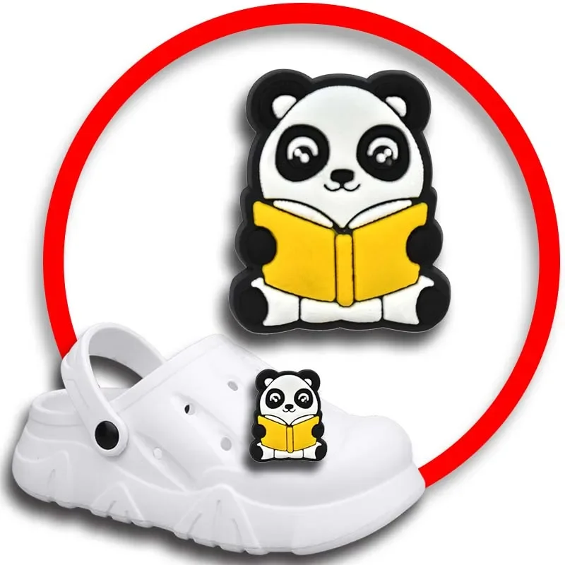 

Panda Shoe Charms for Crocs Sandals Women Clogs Pins Shoe Decorations Accessory Men Badges Boys Girls Kids Shoes Accessories