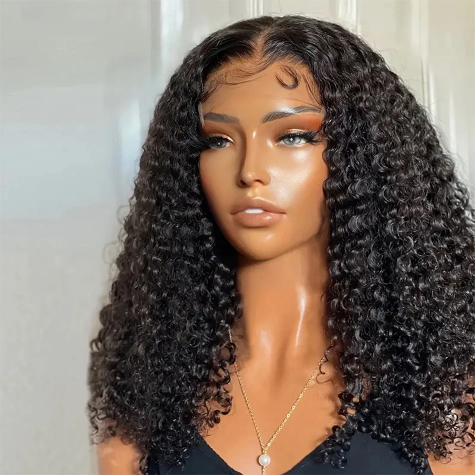 Deep Wave Short Bob 13x4 Lace Front Human Hair Wig 13x6 Curly HD Transparent Lace Frontal Closure Wig Brazilian Hair For Women