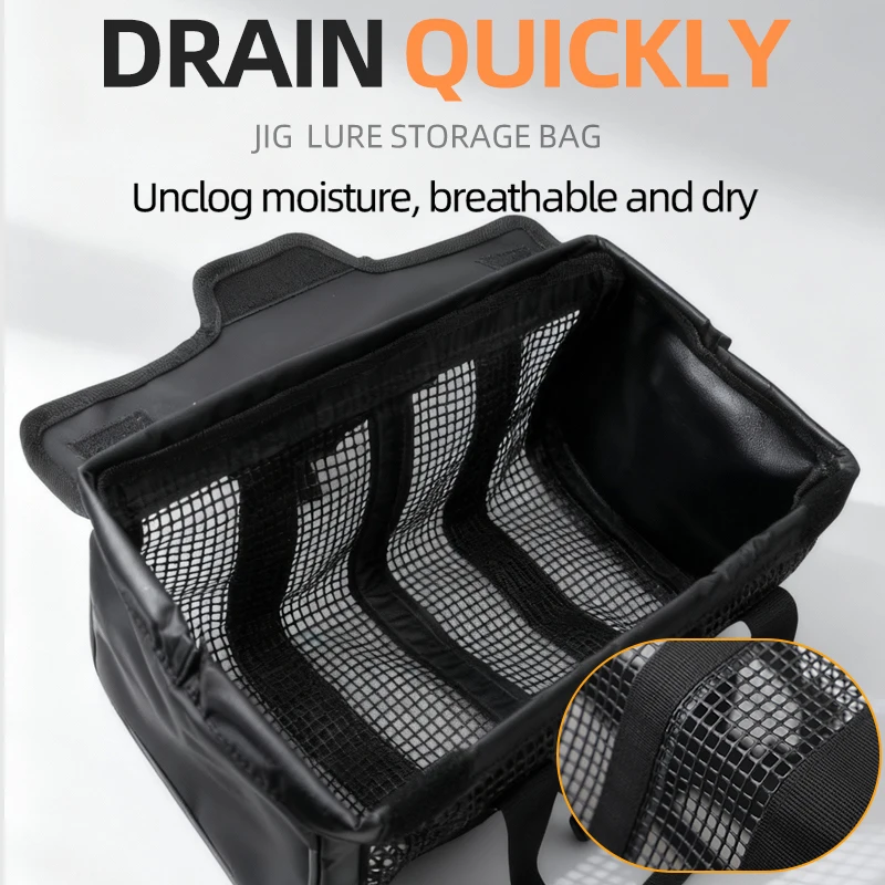 Big Water Proof Wear-resistant Large Portable Versatile Storage Portable Lure Fishing Gear Accessories Jig Fishing Bag Tackle