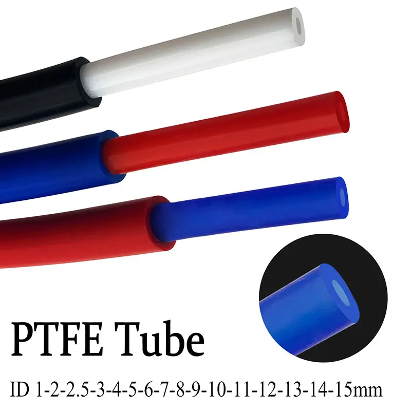 3D Printer Parts 1M FEP PTFE Tube Pipe Bowden Extruder 1.75mm ID0.6 2 2.5 3 4 5 6 7-14mm Filament Tube Hose for Ender3