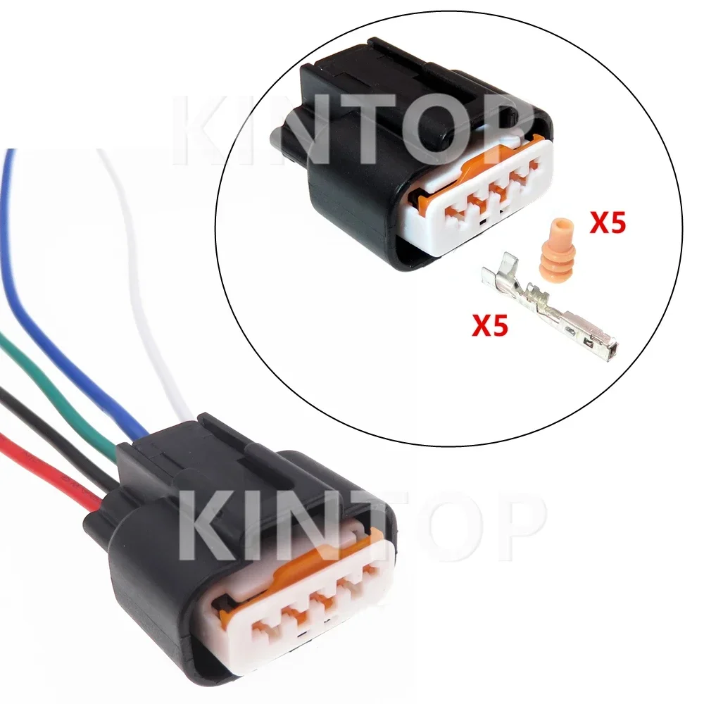 5 Pins 1.2 Series AC Assembly Auto Electrical Socket For Mitsubishi PK605-05027 PK601-05027 Car Alternator Waterproof Connector