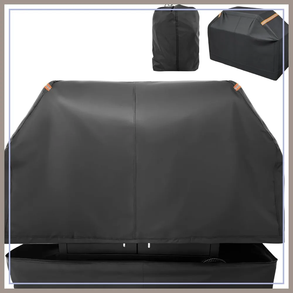 

52" 2-in-1 Heavy Duty Grill Cover Waterproof 600D Full Enclosure BBQ Cover