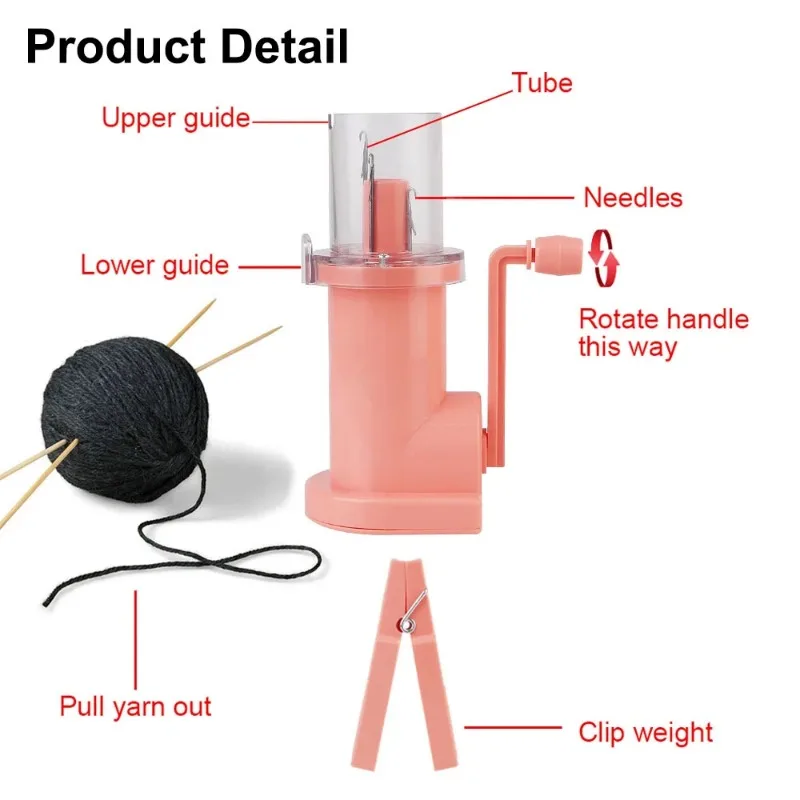 Customizable Embellish Hand Knit Creative Knitting Machine Craft Bracelet Weave Tool Loom Spool Knitter Portable Hand-Knitted