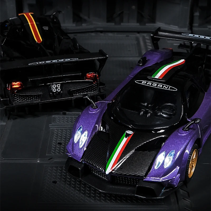 1:32 Pagani Zonda R Revolucion Alloy Sports Car Model Diecasts Metal Racing Car Model Simulation Sound and Light Toys Gifts