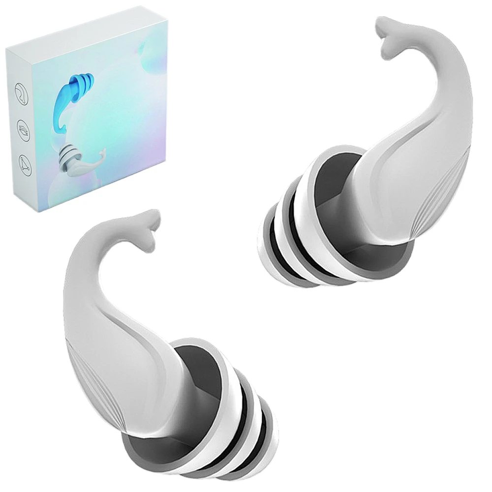 

New Noise Cancelling Earplugs Anti Snoring Sleep Aid Earplug Waterproof Swim Ear Plug Unisex Ear Protectors Safety Protection
