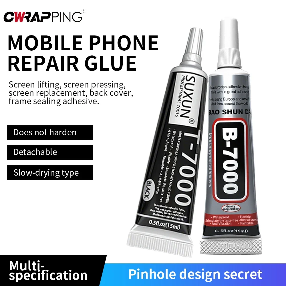 Home Universal DIY Glue T7000 15ML 50ML 110ML Glue for Watch Cell Phones Repair Paint Contact Adhesive T-7000 Glass Plastic Toy