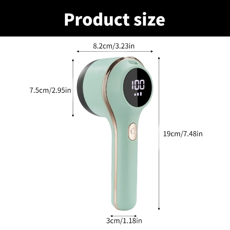 مزيل الوبر من القماش، مزيل كرات الشعر بشاشة رقمية للسترة