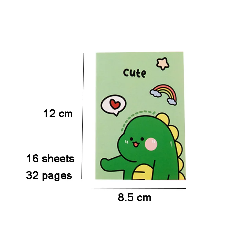 20pcs Cartoon Cute Mini Notebook Portable Diary Notepad Kid\'s Pocket  Small Prize Kindergarten Booklet