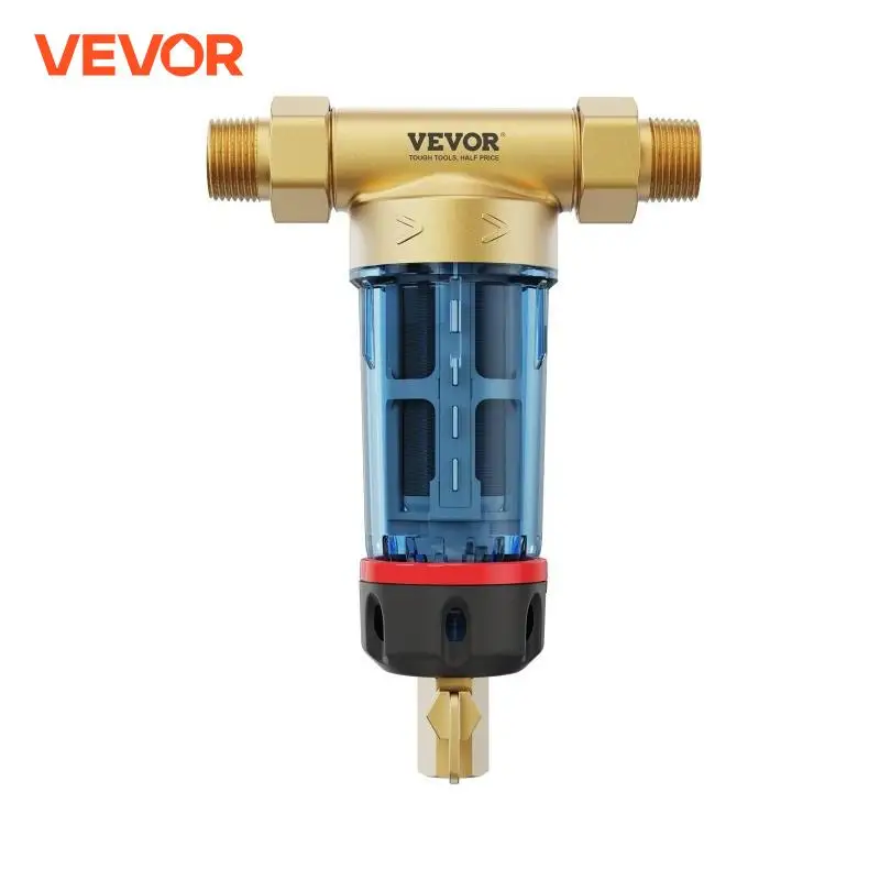 VEVOR Spin Down Filter 40 Micron Whole House Sediment Filter for Whole House Water Filtration Systems Well Water Sediment Filter