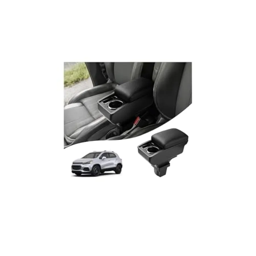 Center Console Storage Box for Chevy Trax 2016-2022 Accessories Armrest Box Replacement with Cup Holder Insert
