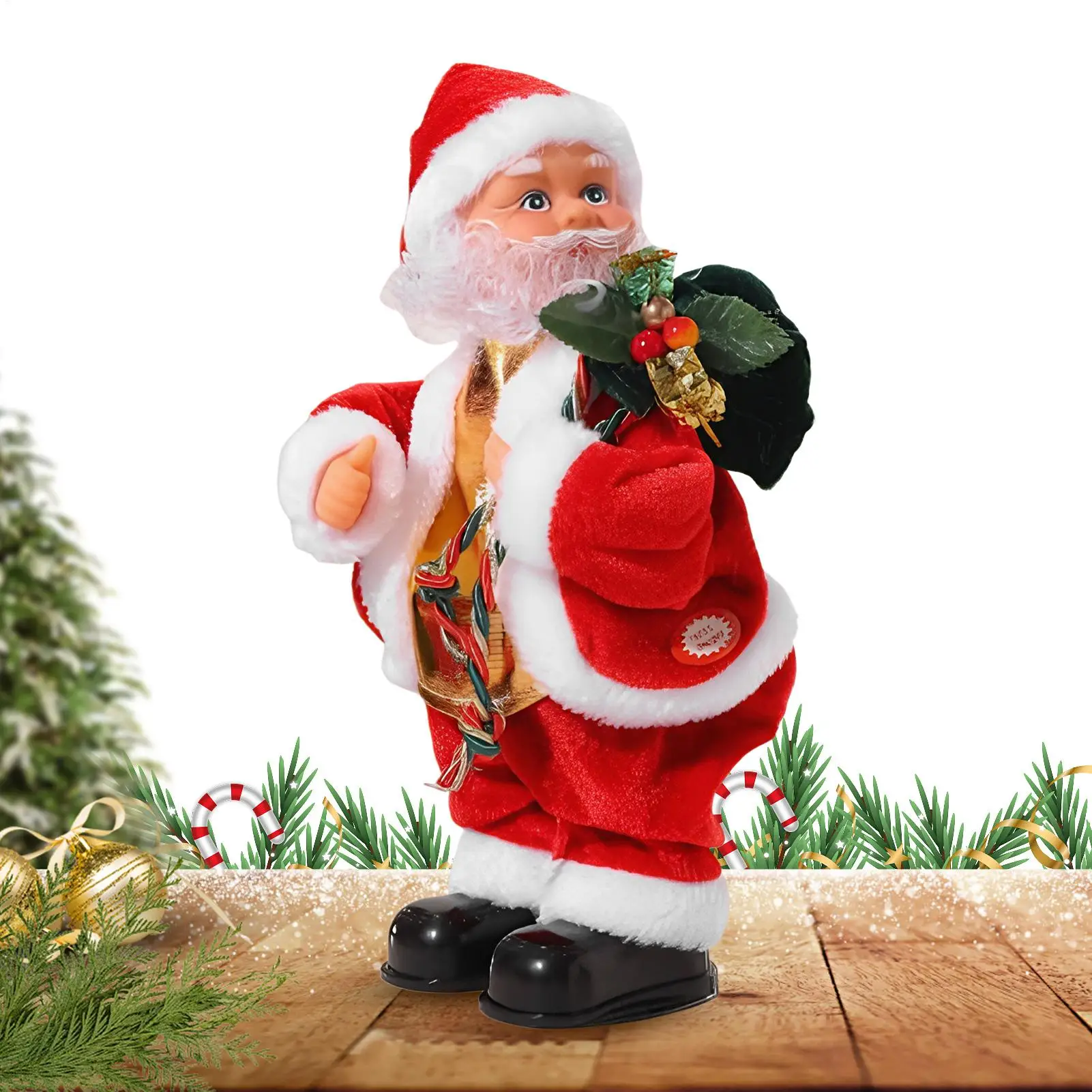 Dansende Kerstman met Muziek Elektrisch Beeldje Heupen Schudden Kerst Kerstman Figuur voor Volwassenen Tieners Home Decor Kinderkamer