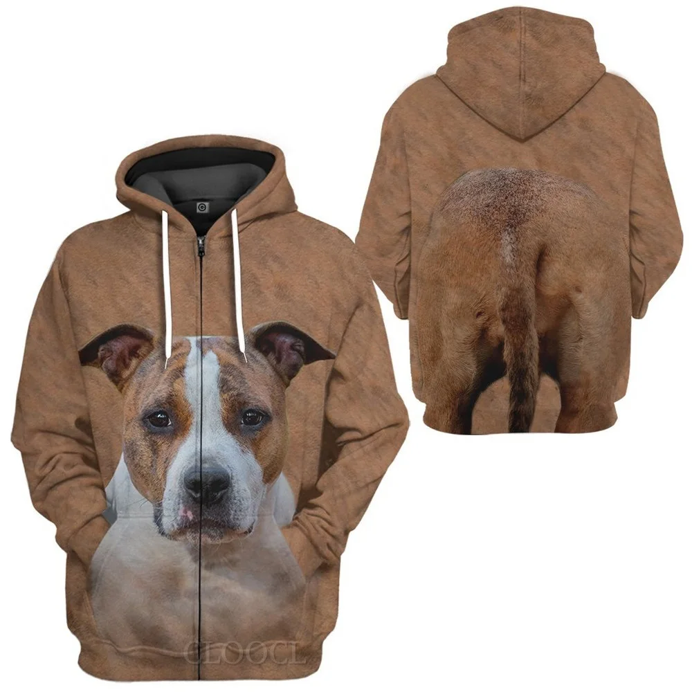 Swiss Bernese Mountain Dog 3D Graphic Animals Zip Hoodies Front Back Print Sweatshirts Fashion Harajuku Streetwear Tops
