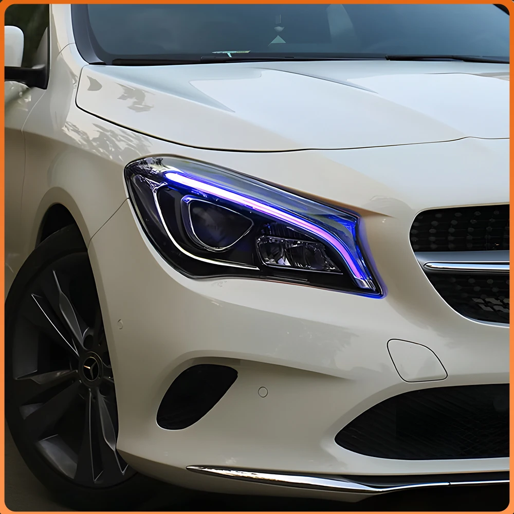 

Обновленные светодиодные линзованные фары в сборе для Mercedes-Benz CLA 220 260 45 2014-2019 W117 C117, аксессуары для инструментов