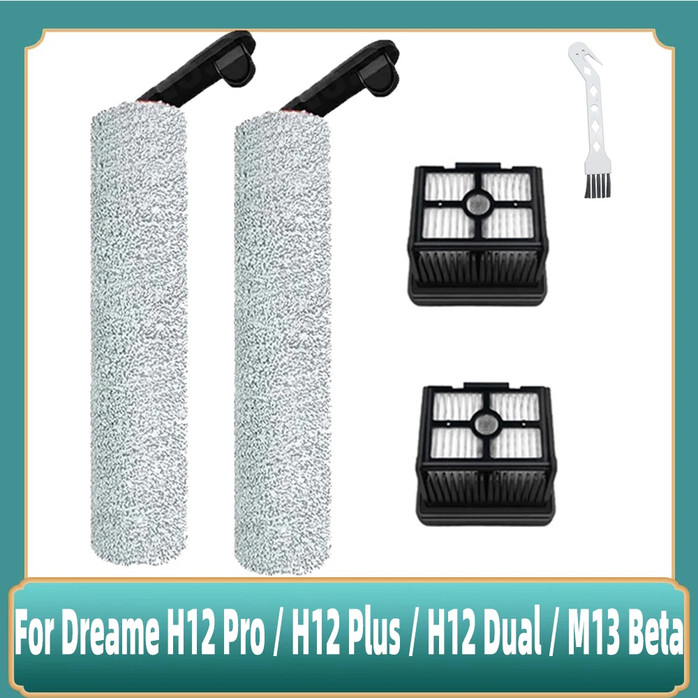 Dreame H12 Pro/ H15 Pro / H12 Plus / H13 pro plus Mix / M13 BETA Soft Brush Spare Parts Wet Dry Roller Hepa Filter Accessories - 6