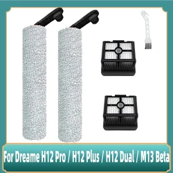 Fit For Dreame H12 Pro / H12 Plus / H12 Dual / M13 Beta Vacuum Cleaner Soft Roller Main Brush Hepa Filter Accessories Parts