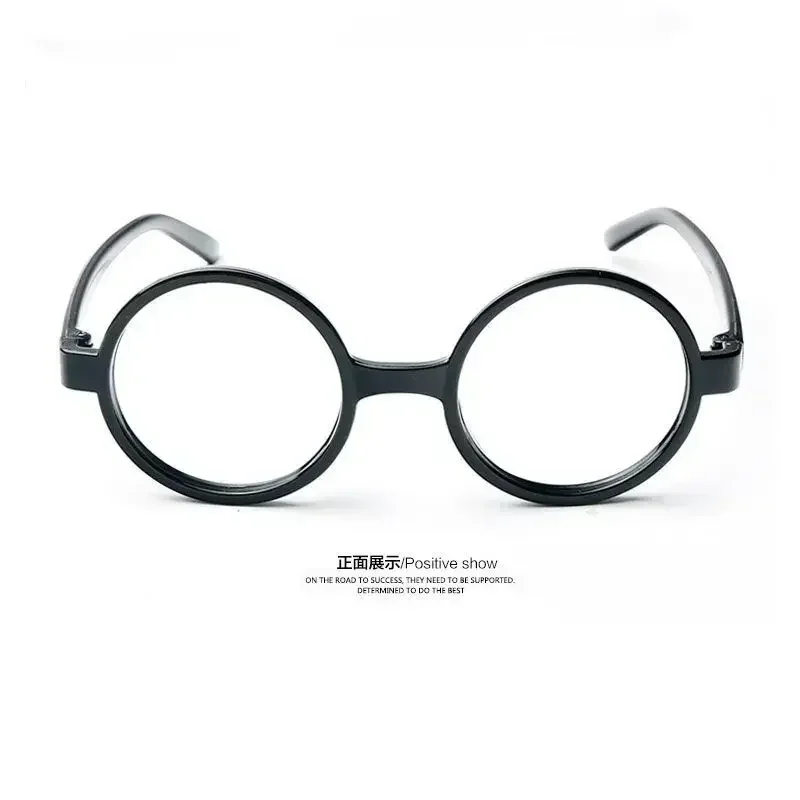 Hot Movie Glasses Cosplay Accessories Harry Potter Cos Frame Round Metal Flat Retro Art Glasses Adult Boy Clothing Props Gifts