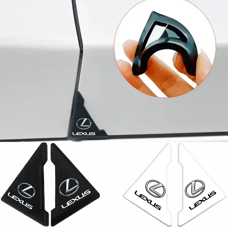 Autocollants de protection d'angle anti-collision pour portière de voiture, 2 pièces, pour Lexus RX NX GS ES RX300 RX330 IS200 CT200H IS250 GX470 NX300H IS300H