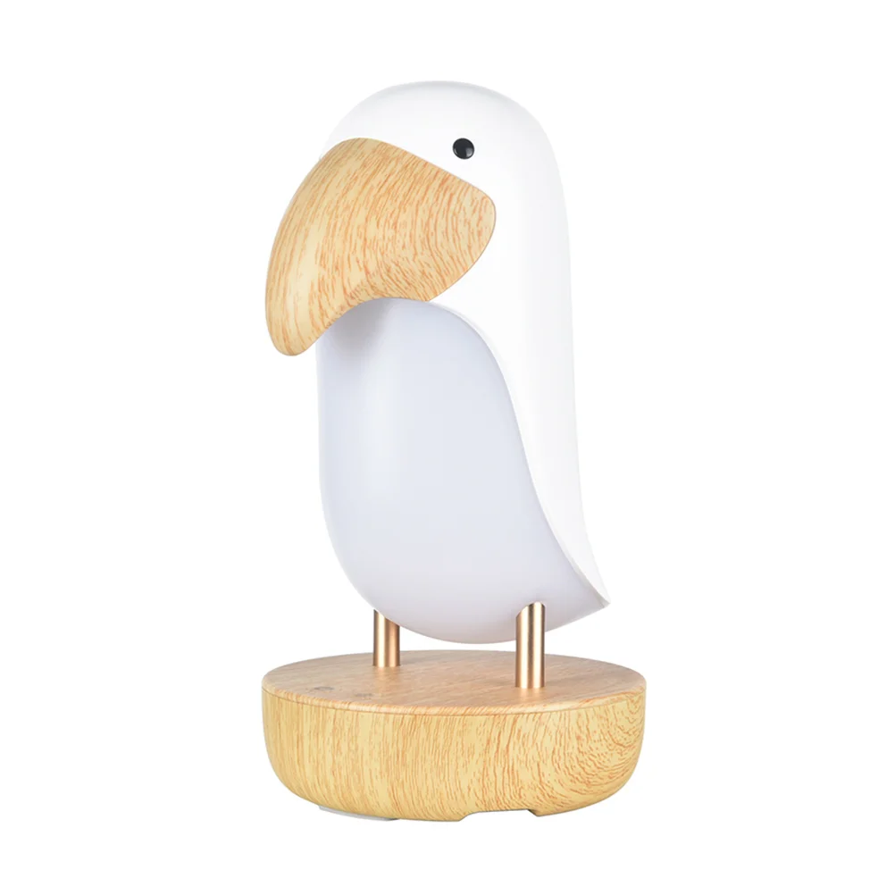 

Speaker Night Light Dimmable Wooden Bird Home Decor Wireless Table Lamp Kids Bedroom Living Room Decorative Lighting
