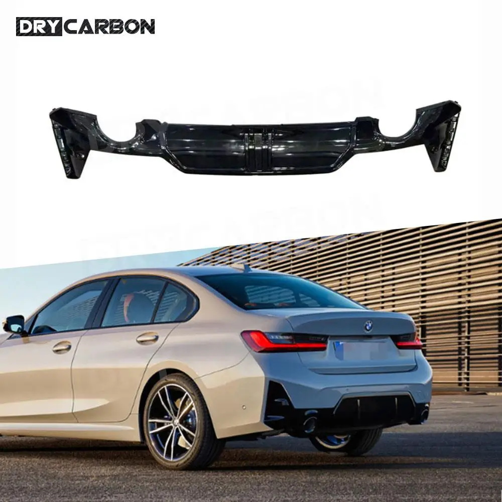 

ABS Rear Diffuser Bumper Lip Spoiler Body Kits Accessories for BMW 3 Series G20 G28 LCI 340 M Sport 2023+