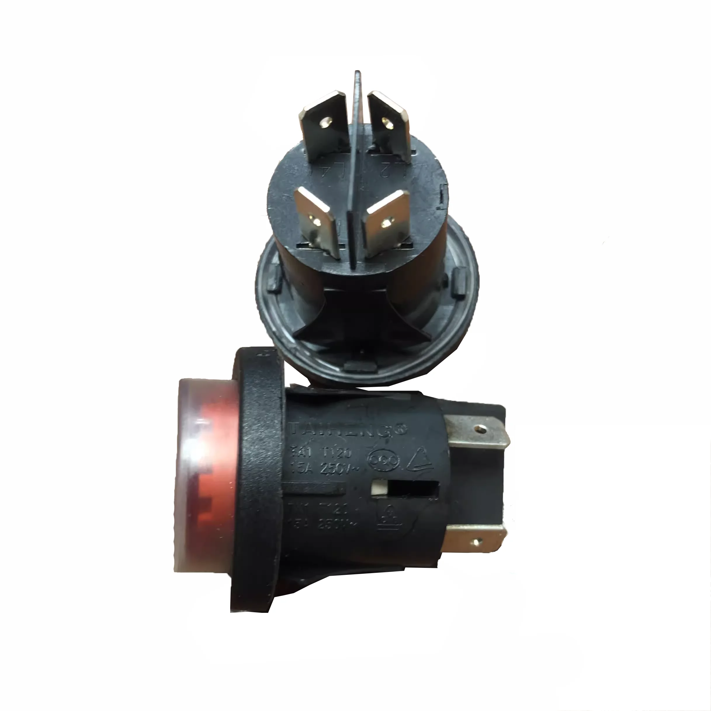 Original imported Taiwan TA1 T120 self-locking switch vacuum cleaner power switch 4 pin with light circle