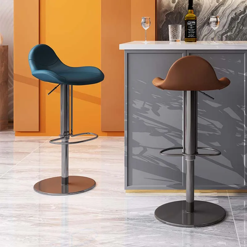 Kitchen Luxury Bar Stools Swivel Support Barbers Counter Nordic Bar Stools Chair Hair Stylist Taburetes De Bar Salon Furniture