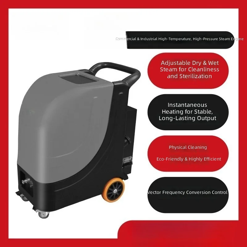 Steam Cleaner, Industrial Food Automotive Machinery Cleaning, 3200W High Pressure, Stubborn Stain Removal, Heavy Duty