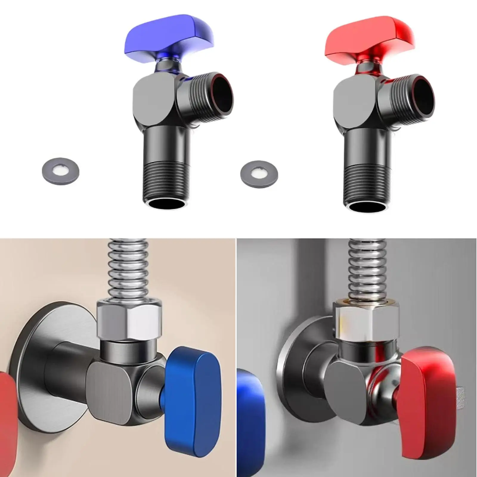 

Угловой клапан, клапан контроля воды, медная резьба G1/2, впускной шаровой клапан для горячей и холодной воды для кухни, смеситель для ванной комнаты, нагреватель для раковины