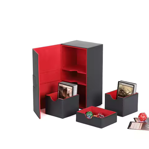 200+ Multifunction Deck Box Card Collection Box Protector for Board Games for Magic/YuGiOh Card Storage