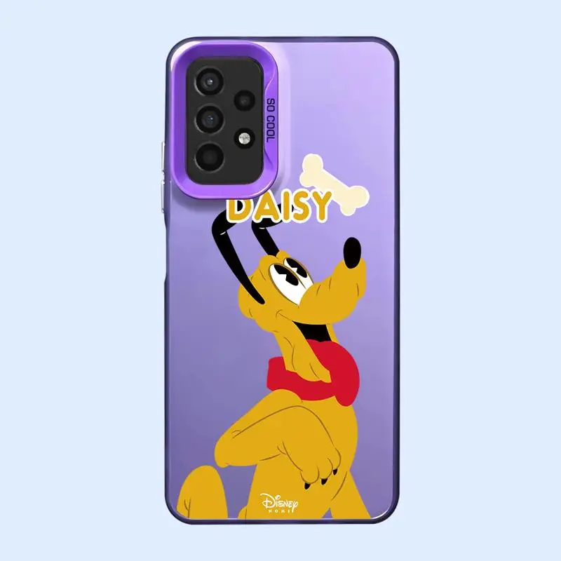 Goofy Saisy Donald Duck Pluto Phone Case for Realme C55 C35 C53 C33 C15 C21 11 10 9i 8 8i C21y C20 Coloured Silver Plating Cover