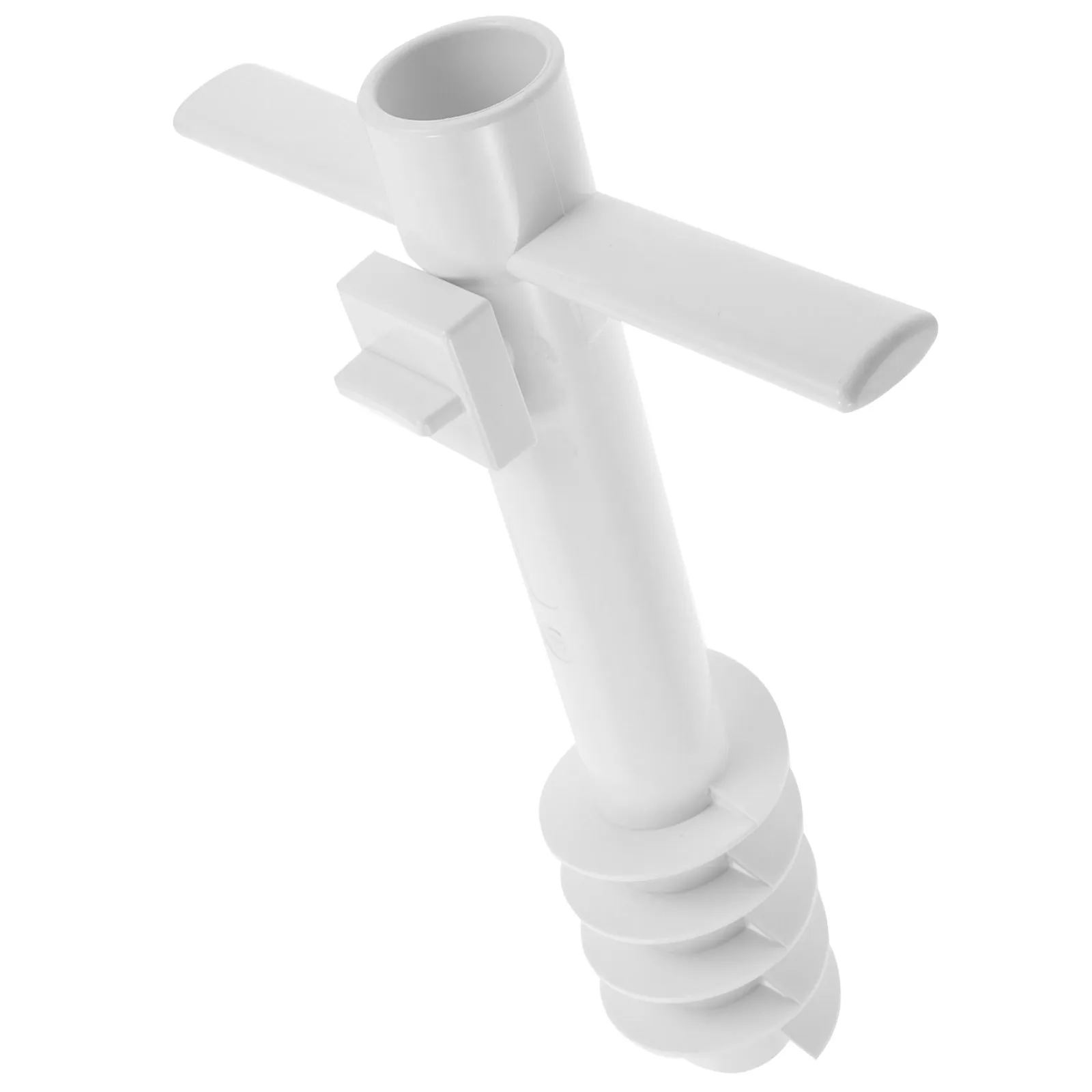 1Pcs Umbrella Sand Anchor Plastic Ground Stake Heavy Duty Stand Easy Insert Screw Shape for 1.6 Inch Max Pole